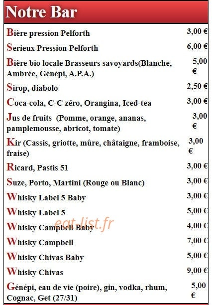 Alb Hôtel — carte page 7