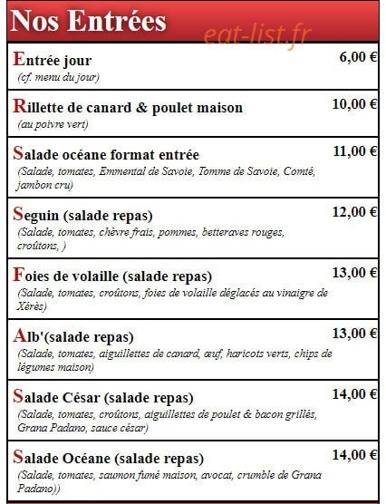 Alb Hôtel — carte page 3