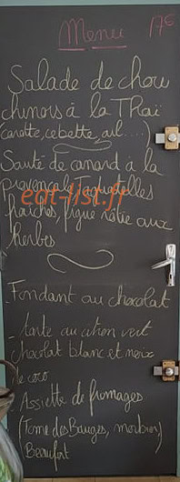 Le comptoir des Bauges — carte page 1
