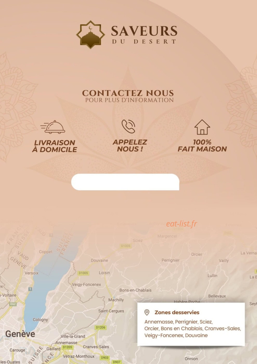 Les saveurs du désert — carte page 3