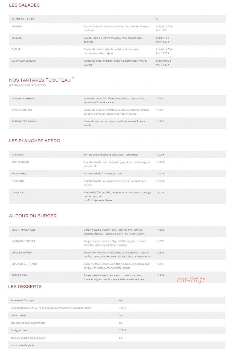 La Bettcha — carte page 2