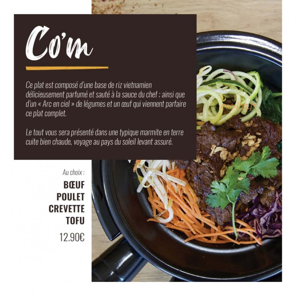 Carte et menu de Viet Street Food à Balmont — Le co'm