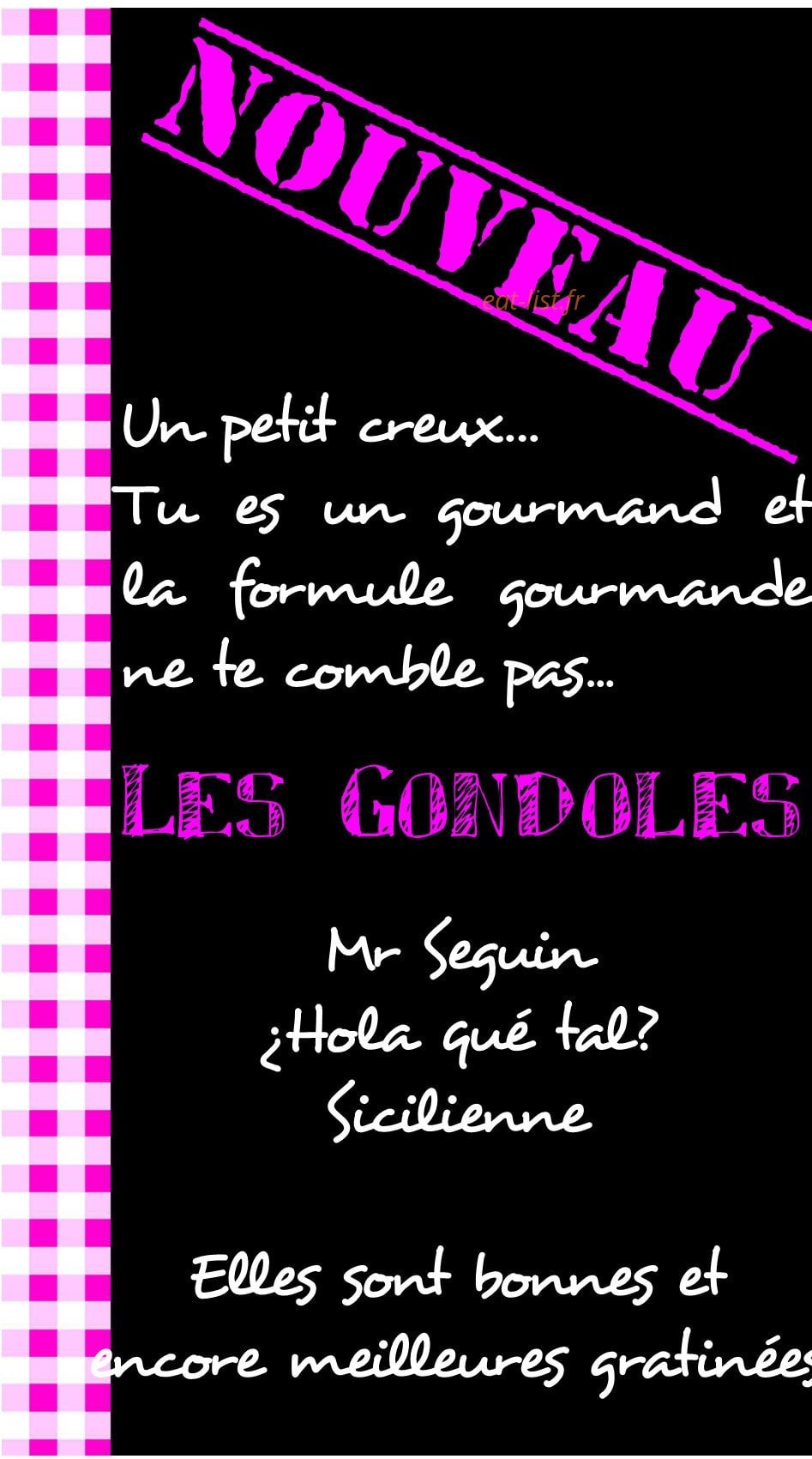 Comme à la Maison — carte page 7