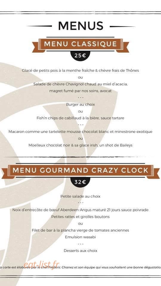 Crazy Clock — carte page 3