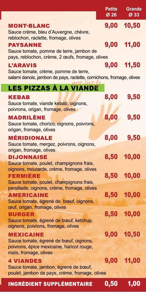 Pizza Du Semnoz — carte page 3