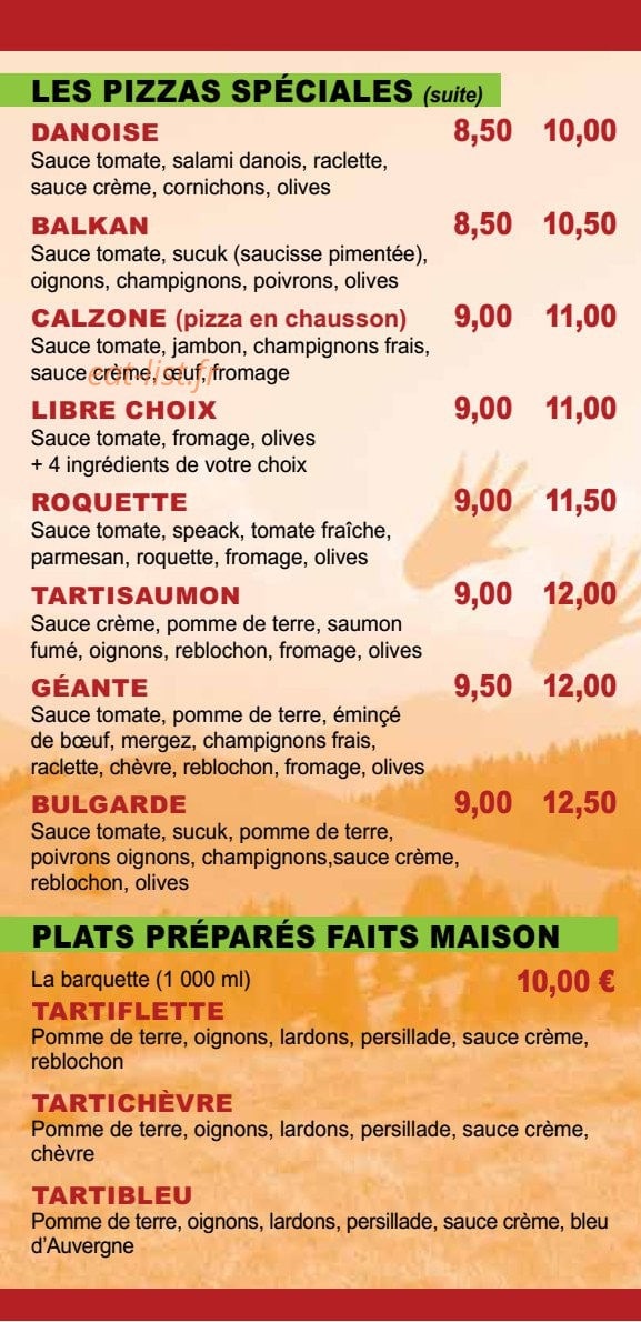 Pizza Du Semnoz — carte page 5
