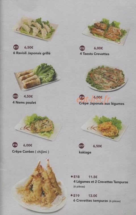 Sushi Kyo — carte page 2