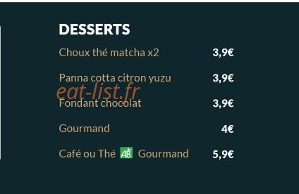 Yatta Ramen — carte page 5