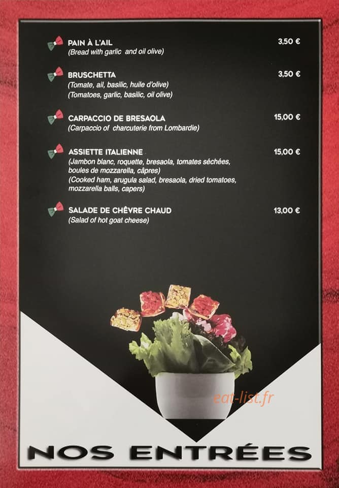 Chez Lino — carte page 2