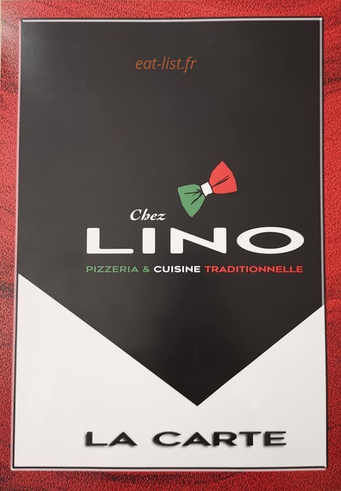 Chez Lino — carte page 1