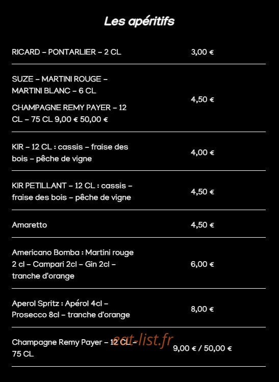 L'Efferves'Sens — carte page 19