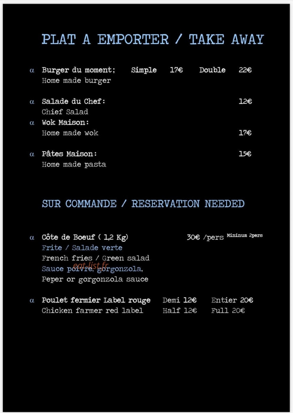 L'ours Bleu — carte page 3