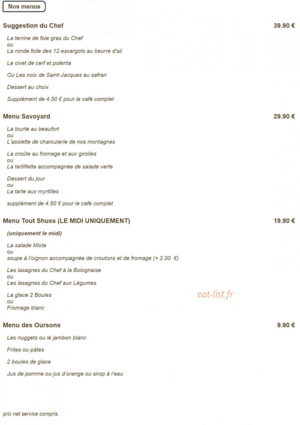 la ferme des 3 ours — carte page 5