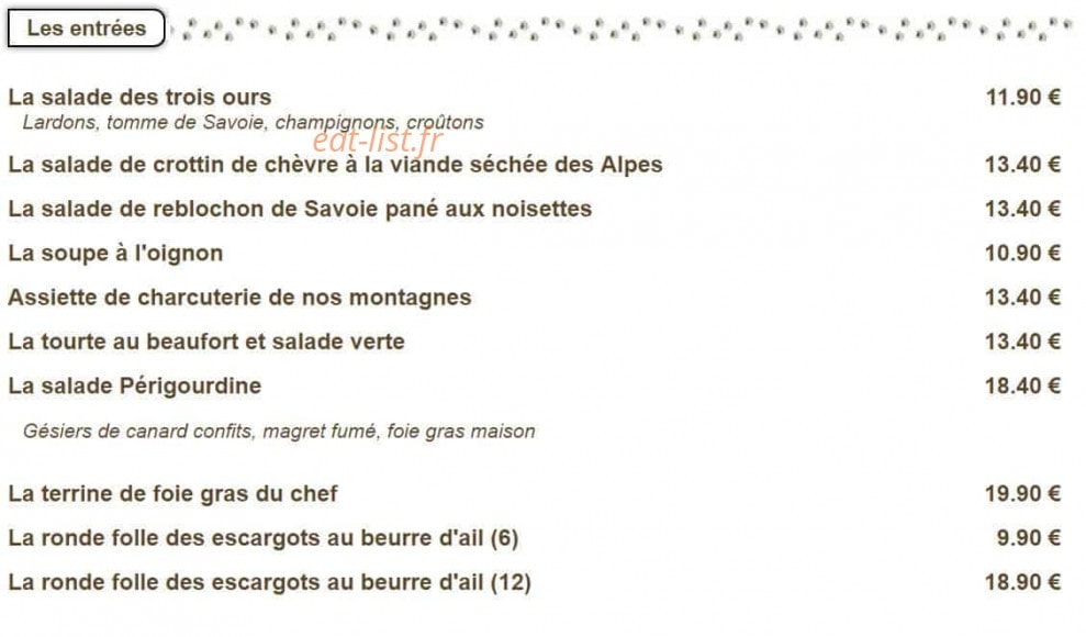 la ferme des 3 ours — carte page 1