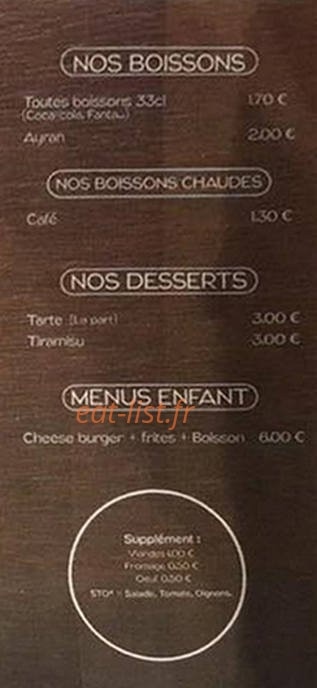 Chez Atilla — carte page 3