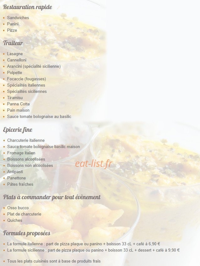 Chez l'Italien — carte page 2