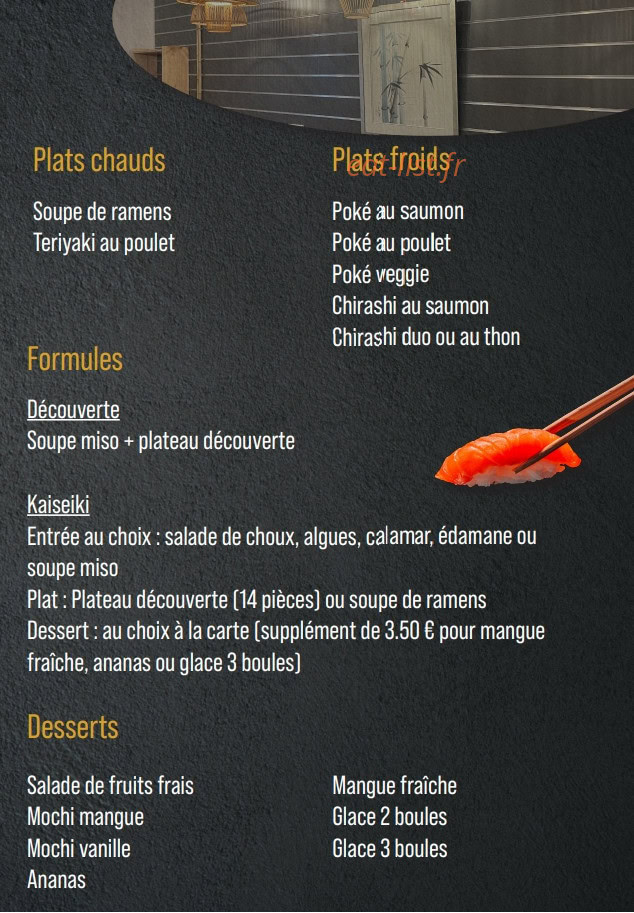 Le Bambou Bleu — carte page 2