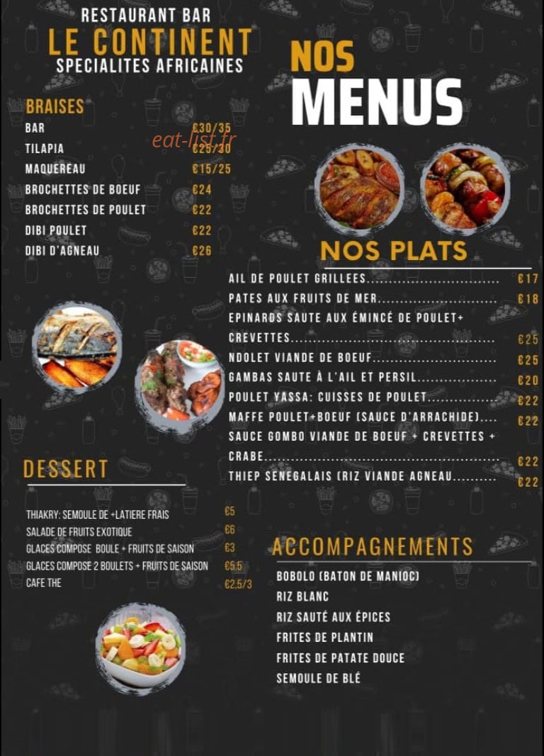 Le continent — carte page 2