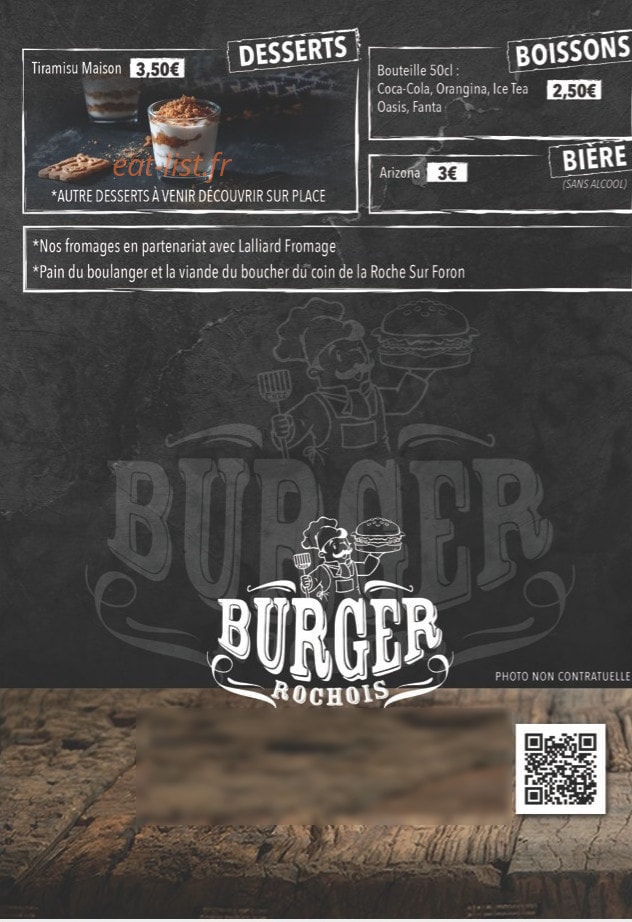 Burger Rochois — carte page 4