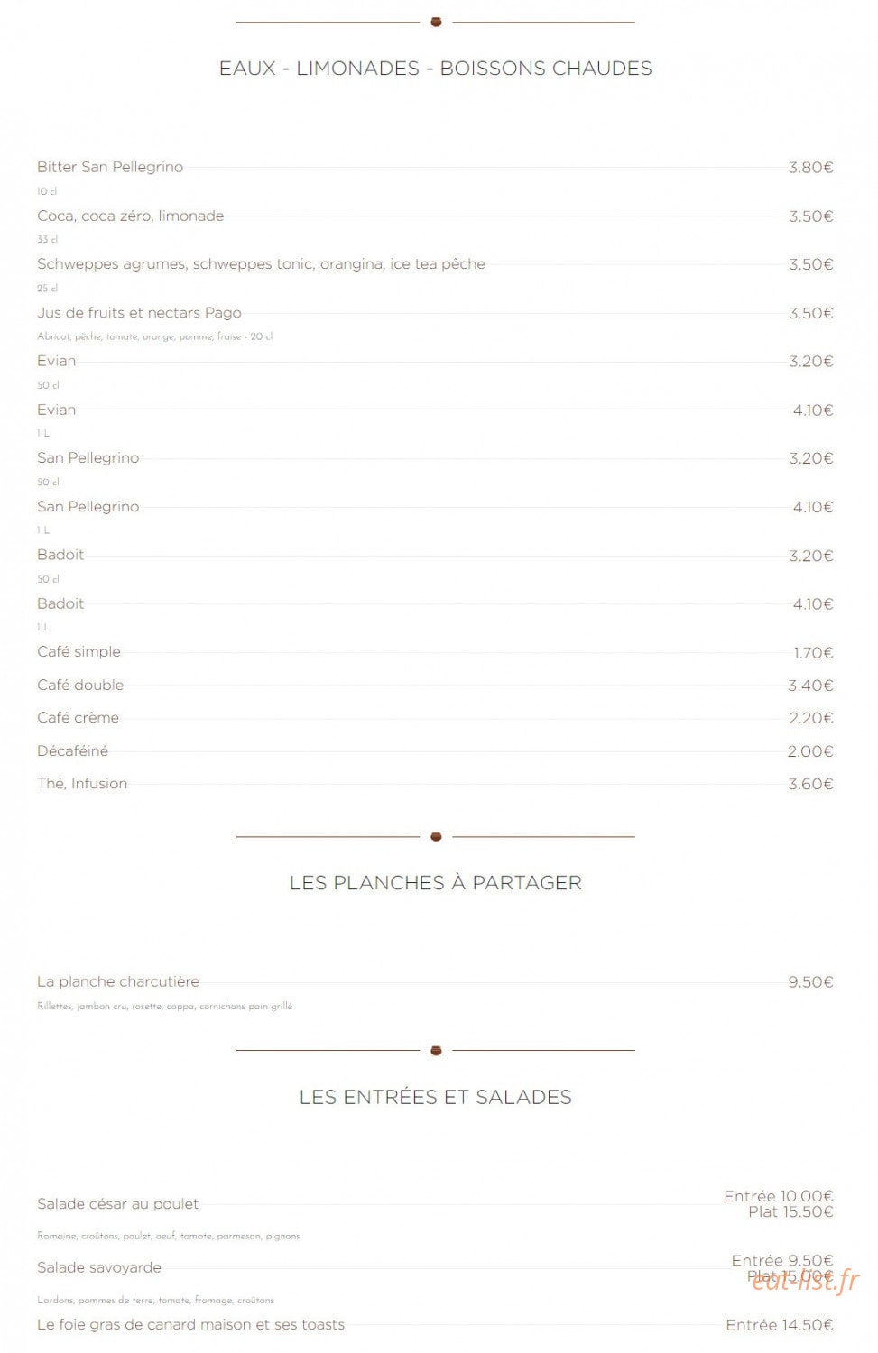 La Marmite — carte page 2