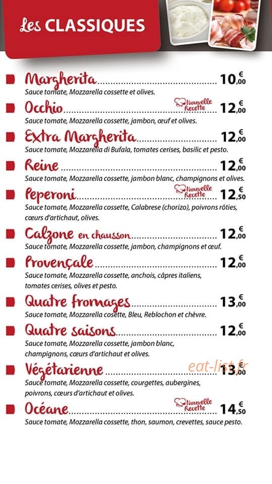 Carte et menu de Café de l’usine à Saint Pierre en Faucigny — Les pizzas suite