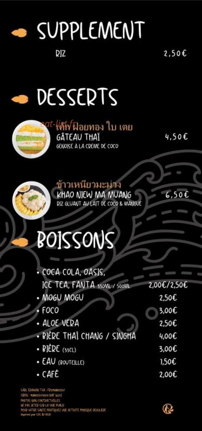Erawan Thai — carte page 5