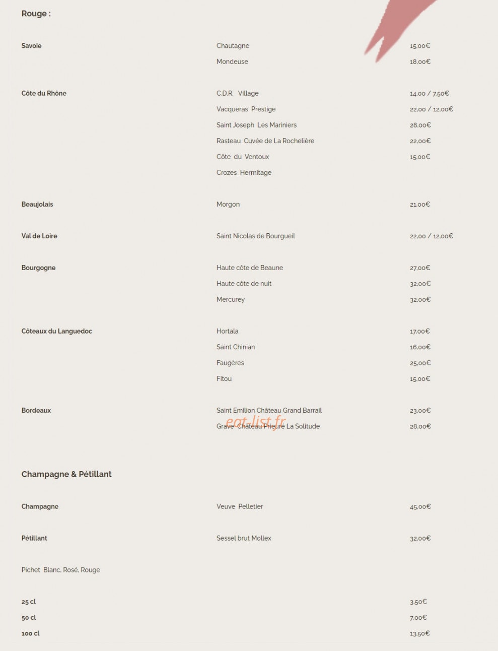 Le Colibri — carte page 7