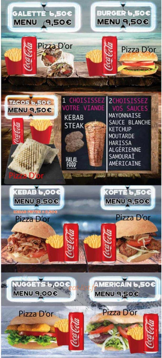Pizza Kebab d'Or — carte page 3