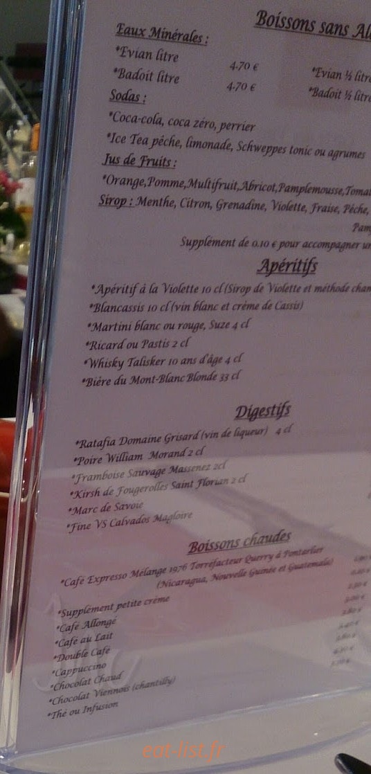 Traiteur des Gourmands — carte page 1