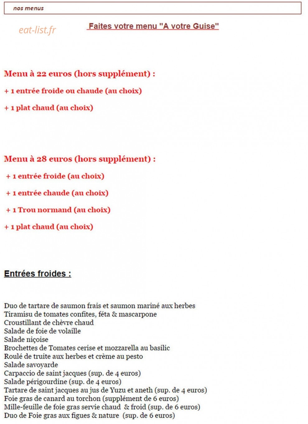 Les Terrasses — carte page 13