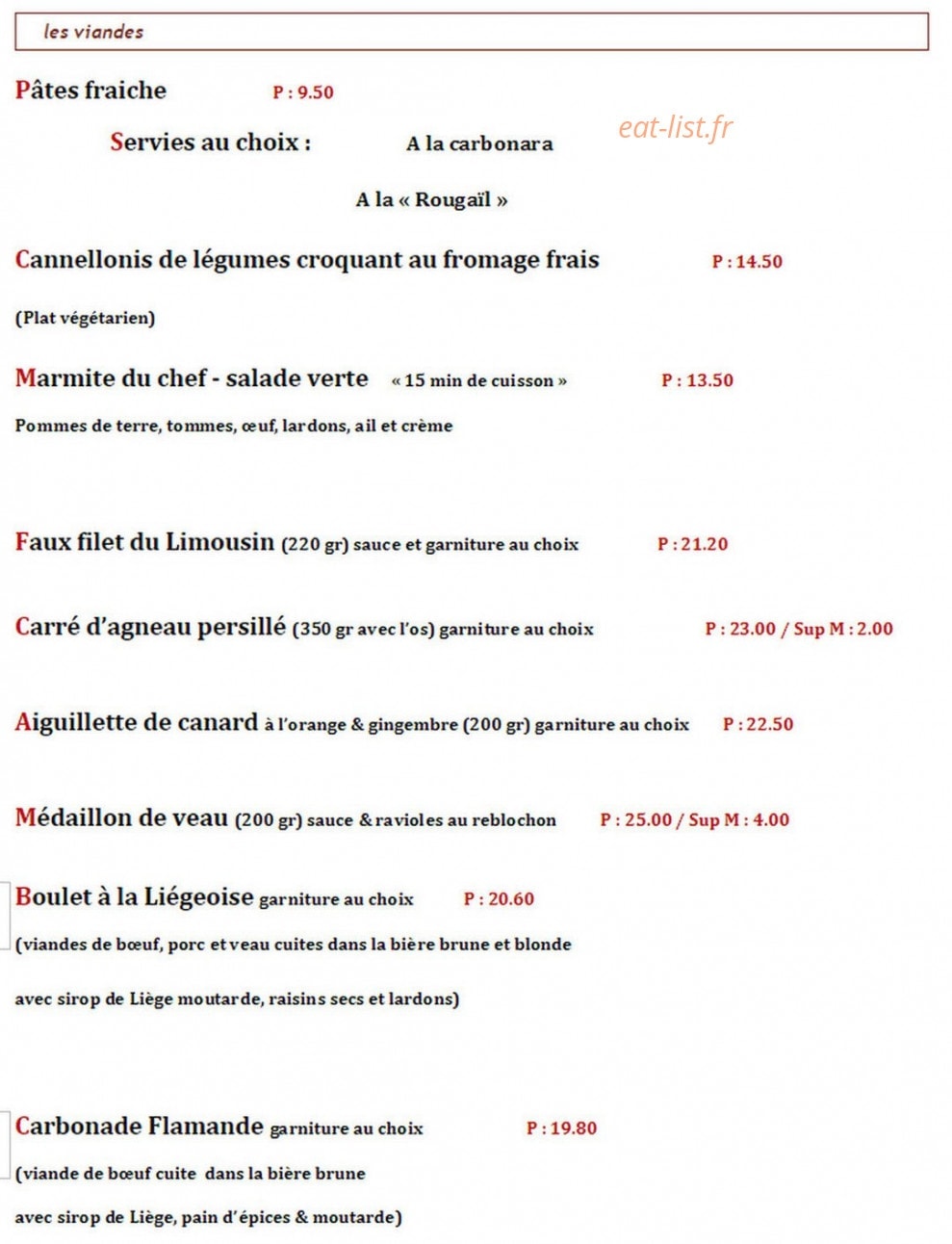 Les Terrasses — carte page 10