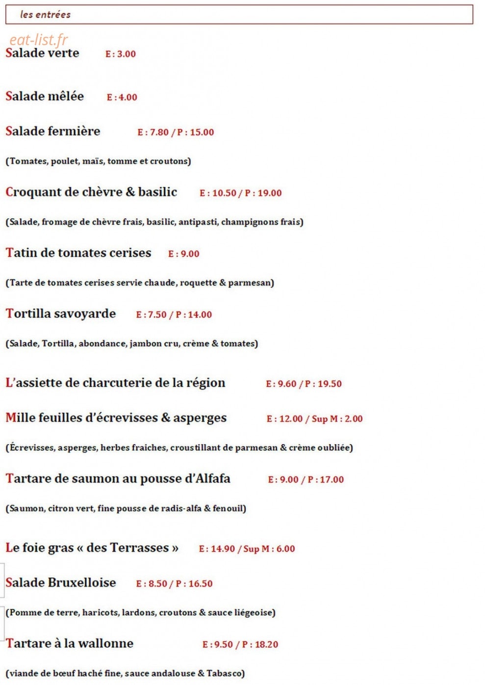 Les Terrasses — carte page 8