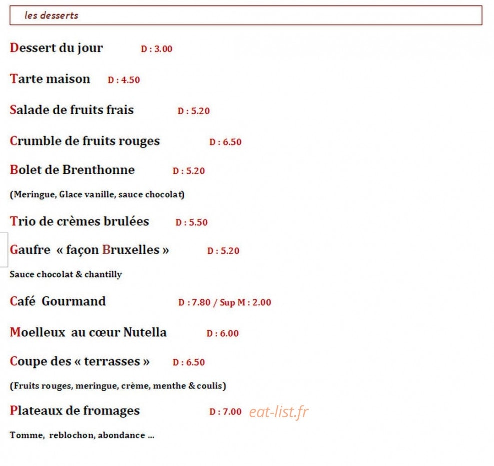 Les Terrasses — carte page 11