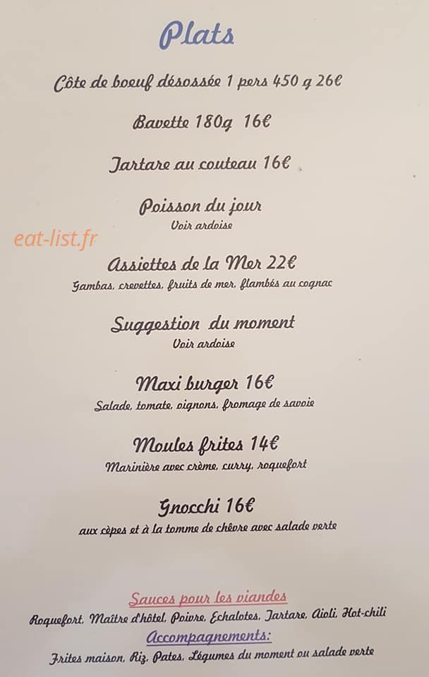 La Taverne de Saint-Germain — carte page 2