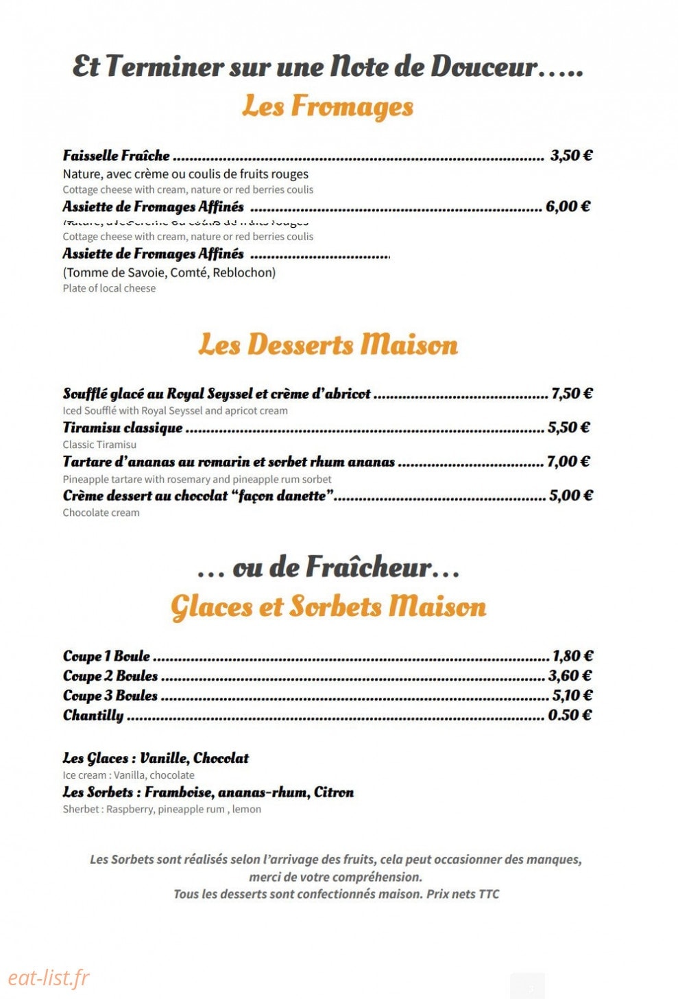 Au Fil de l'Eau — carte page 3