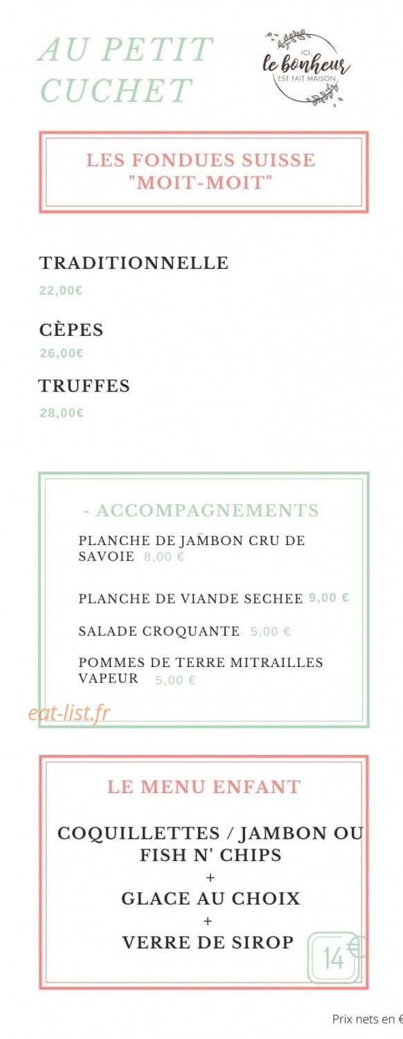 Au Petit Cuchet — carte page 3