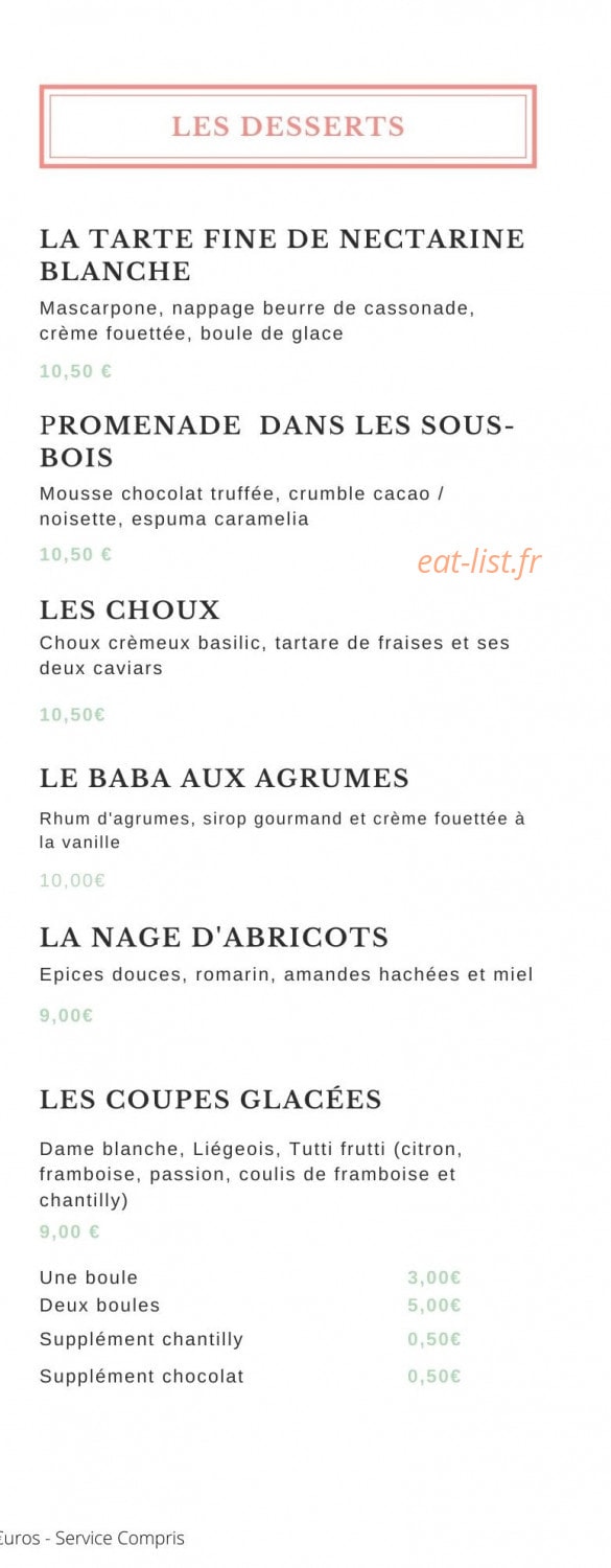 Au Petit Cuchet — carte page 4