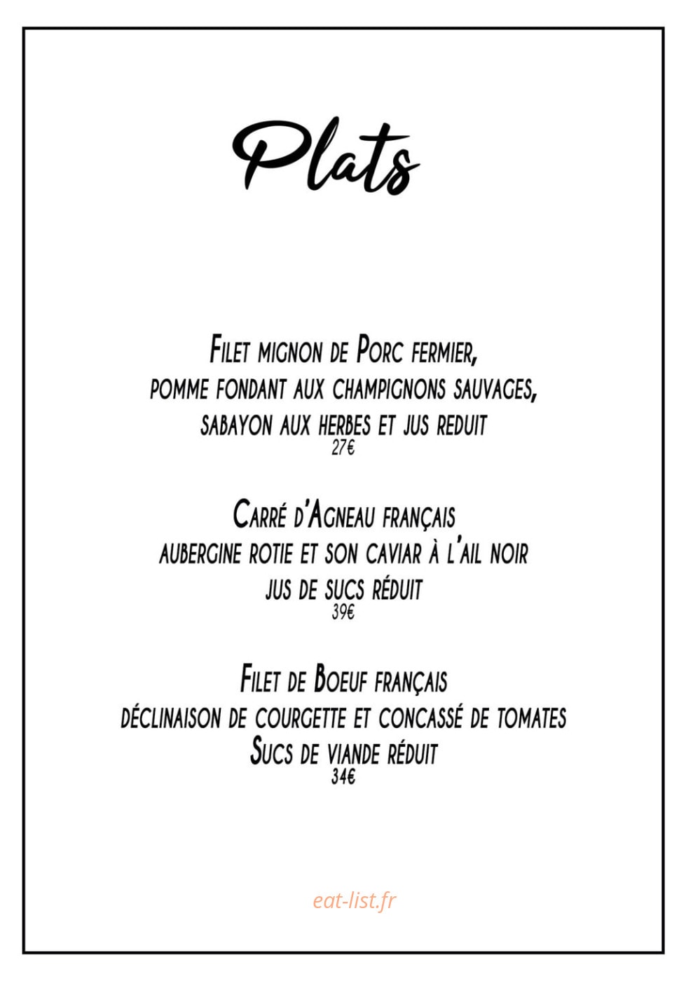 Signature — carte page 2