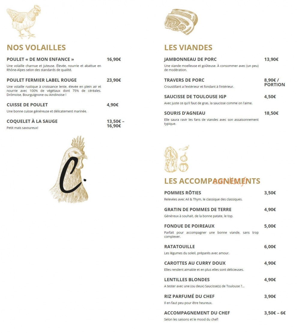 Coquette — carte page 1