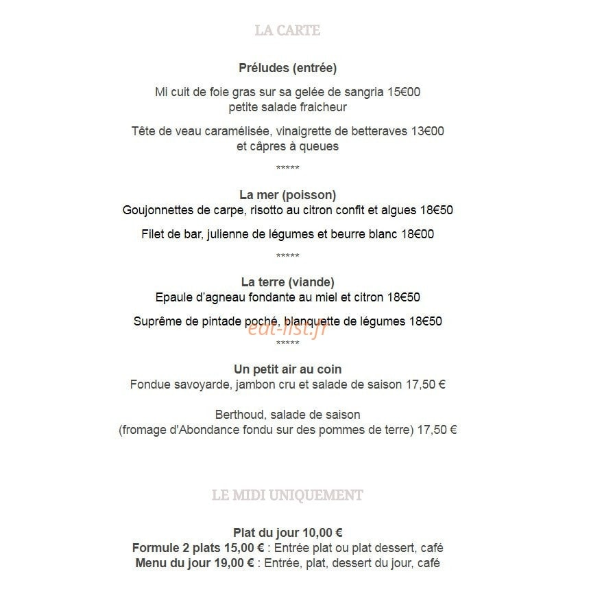 Le Ciselin — carte page 1
