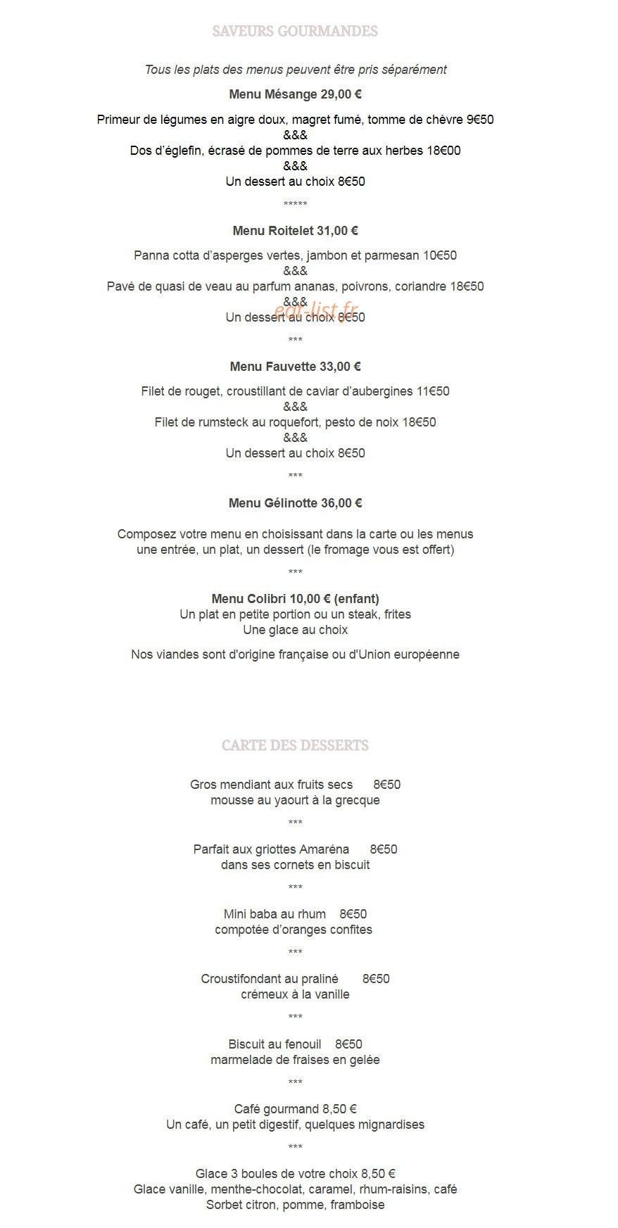 Le Ciselin — carte page 2