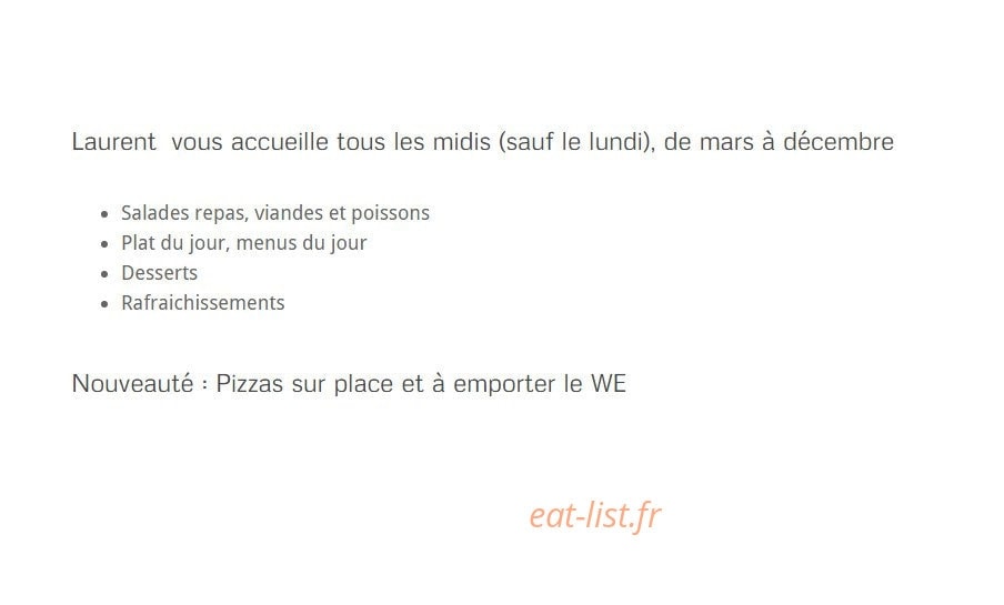 Carte et menu de Restaurant du Club-House à Annecy le Vieux — Le menu midi