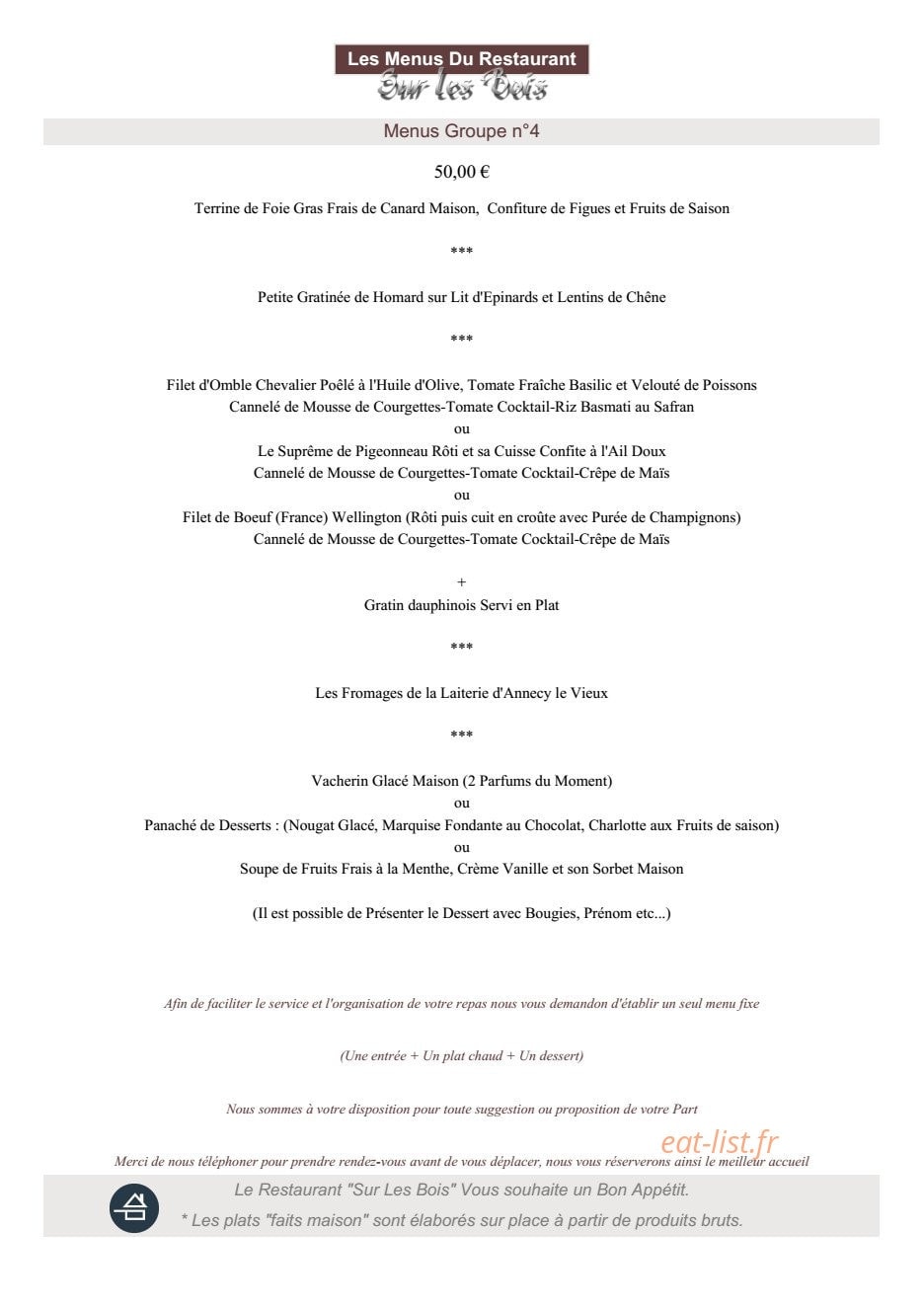 Sur Les Bois — carte page 13