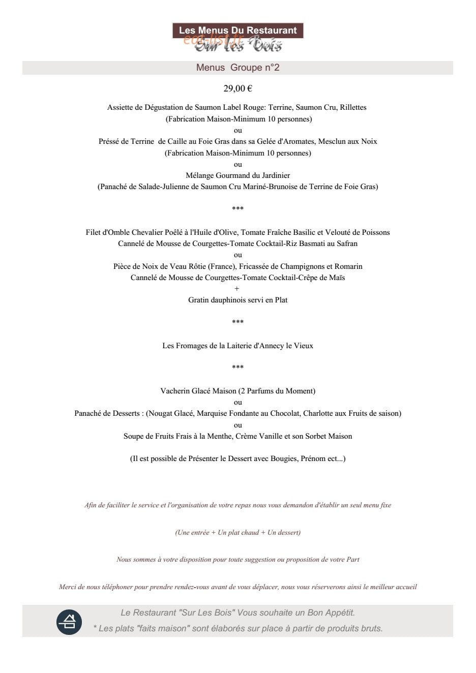 Sur Les Bois — carte page 11