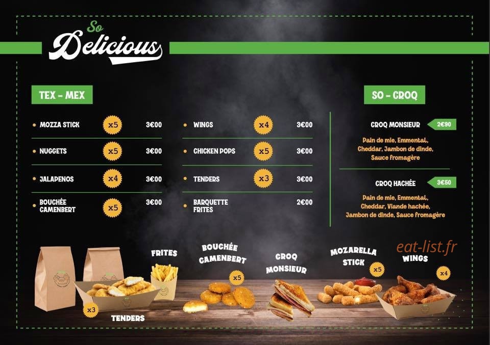 So Eat — carte page 6