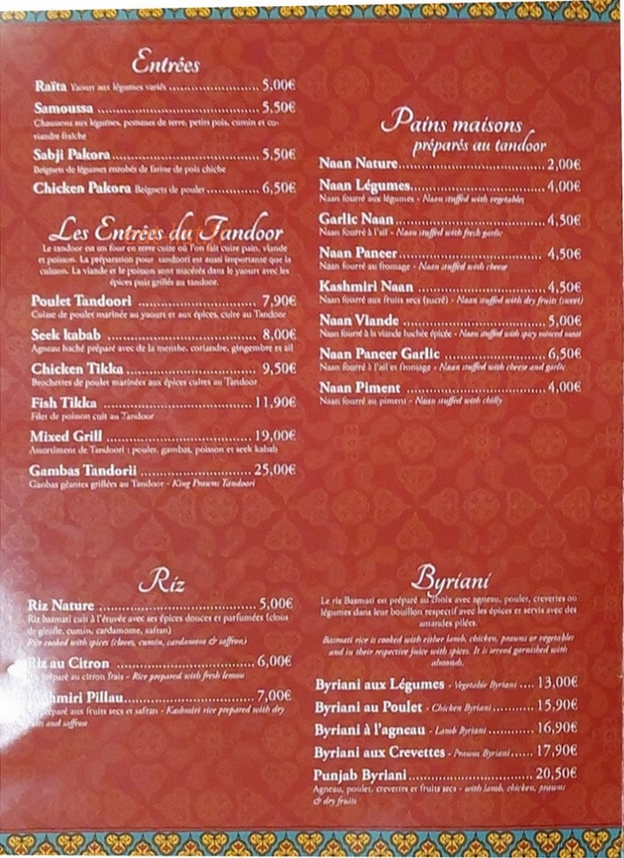 Villa Punjab — carte page 3