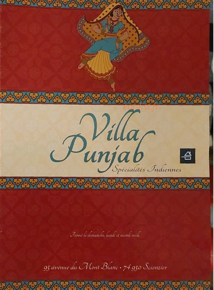 Villa Punjab — carte page 1