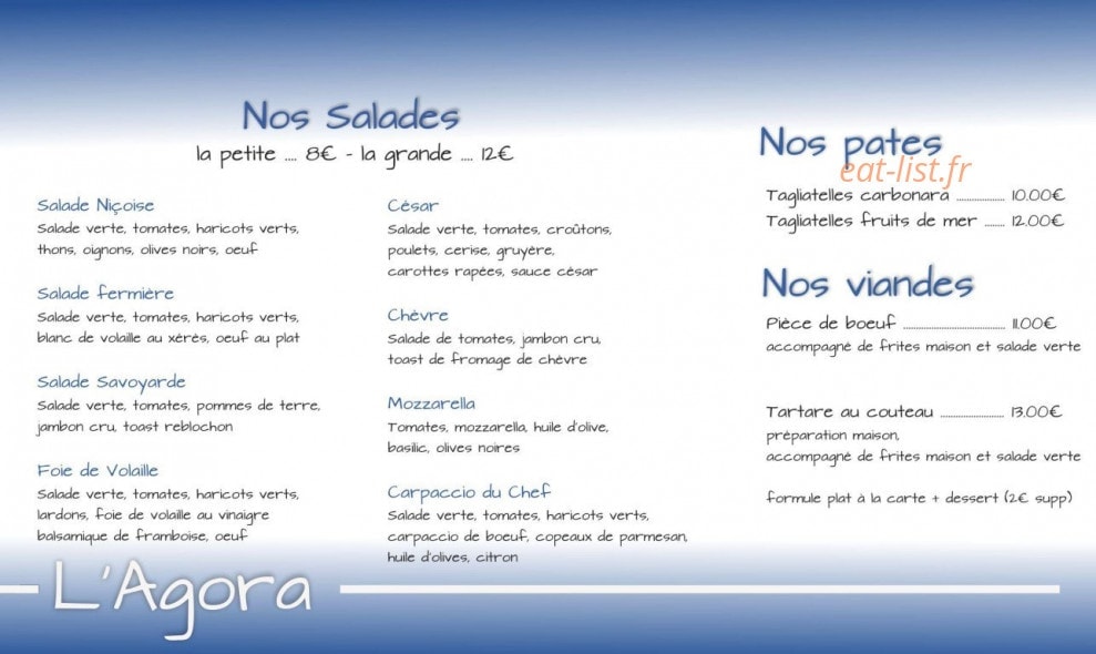 L'Agora — carte page 1