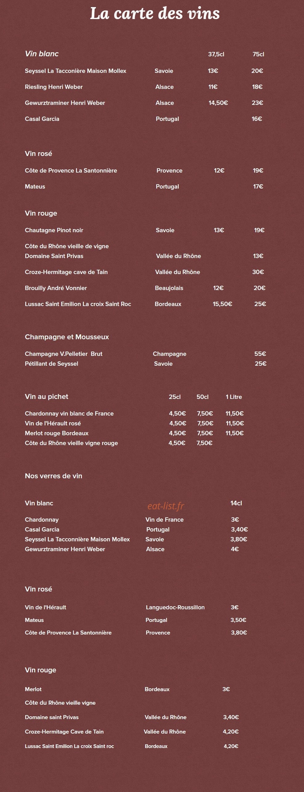 L'envie Gourmande — carte page 5