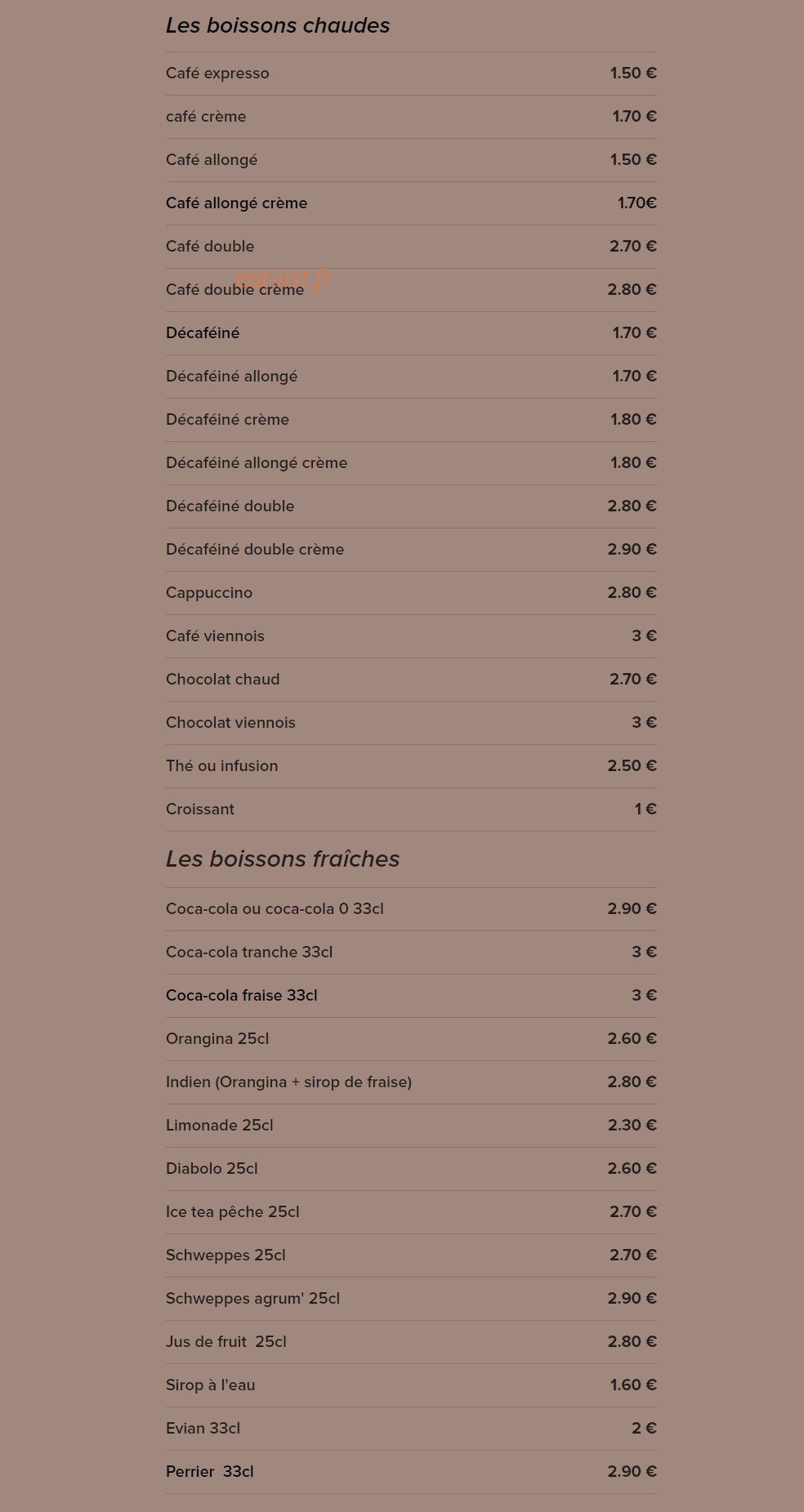 L'envie Gourmande — carte page 6